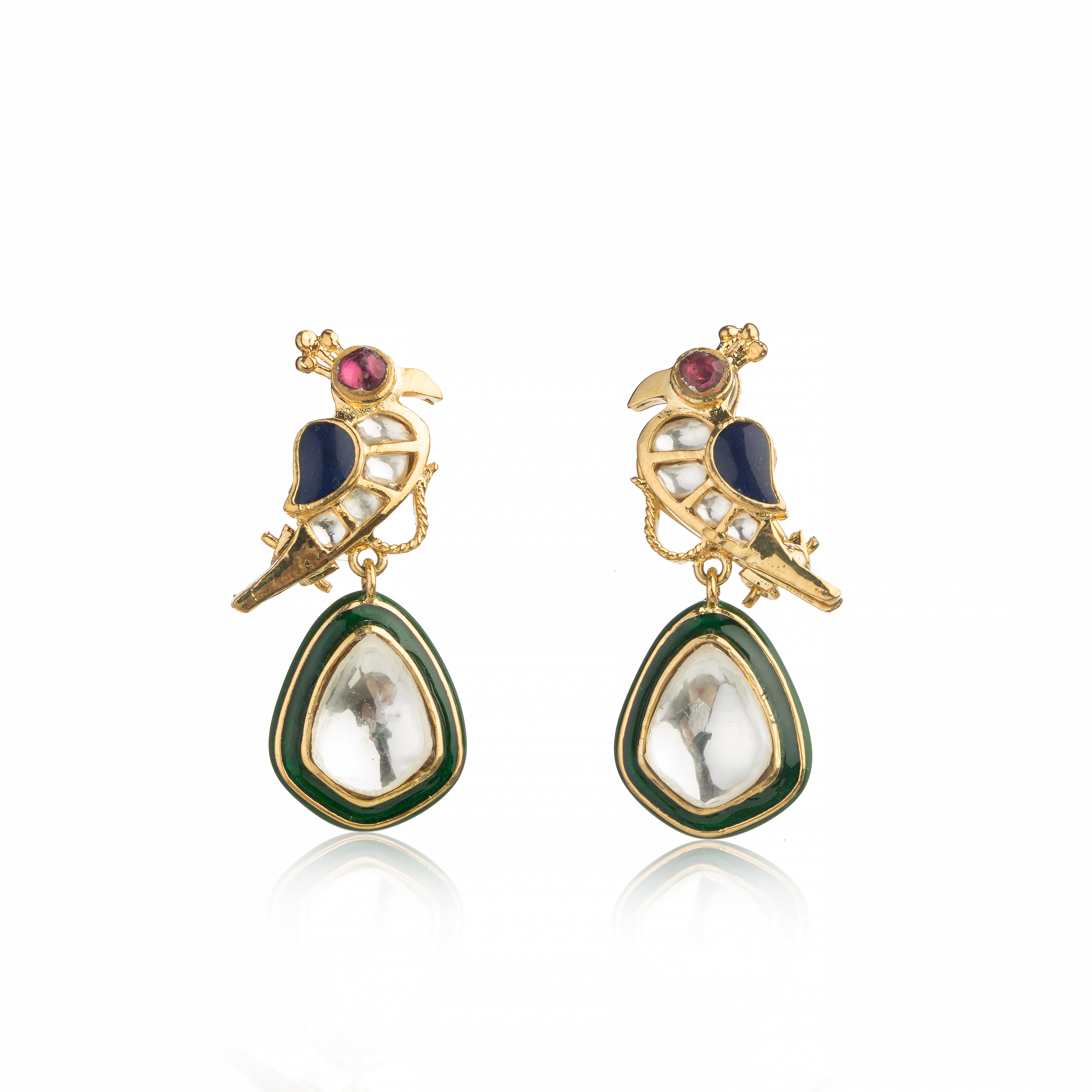 A pair of Harini Earrings has been shown on white background 