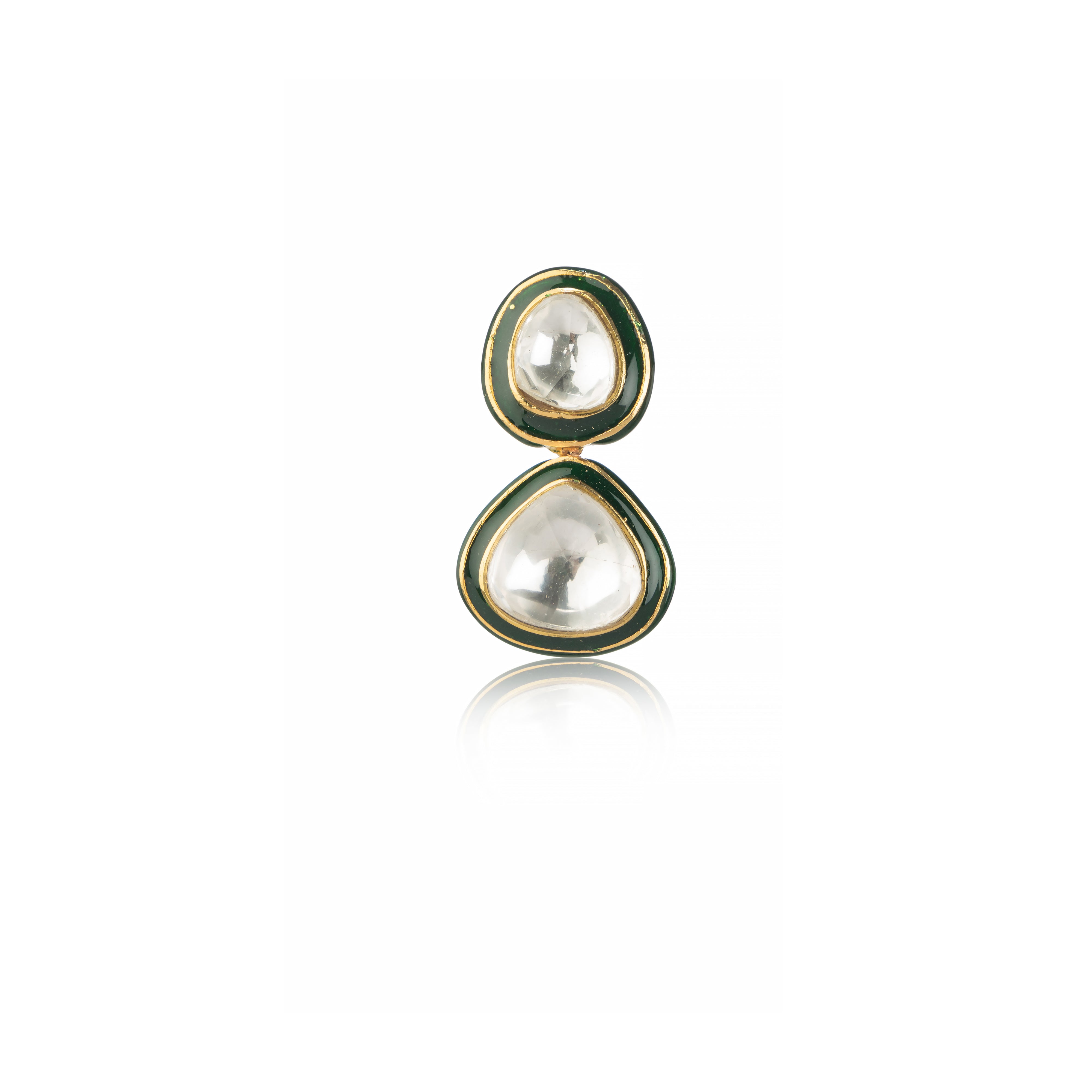 One earring from the Aaravi Earrings pair
