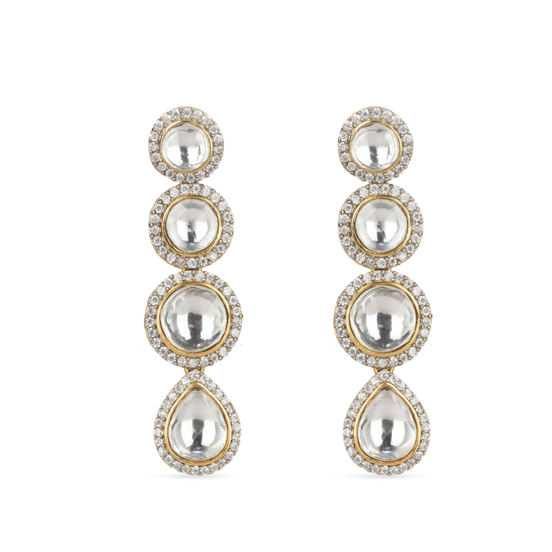 A pair of Nadine Earrings in close-up view