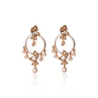 It is the image of a pair of Mahira Earrings on white background 