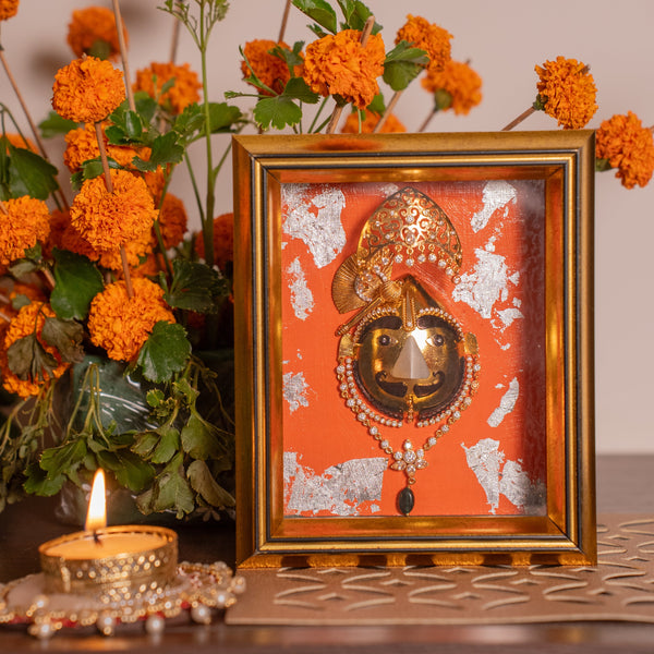 Mini Salasar Balaji (Hanumanji) Mural Art Work - The Silent Strength