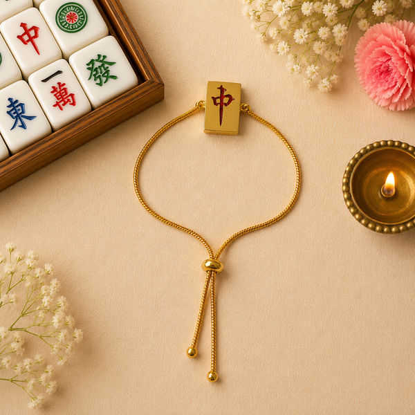 Mahjong Red Dragon Bracelet alternate angle