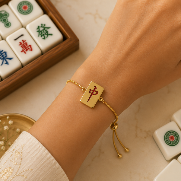 Mahjong Red Dragon Bracelet