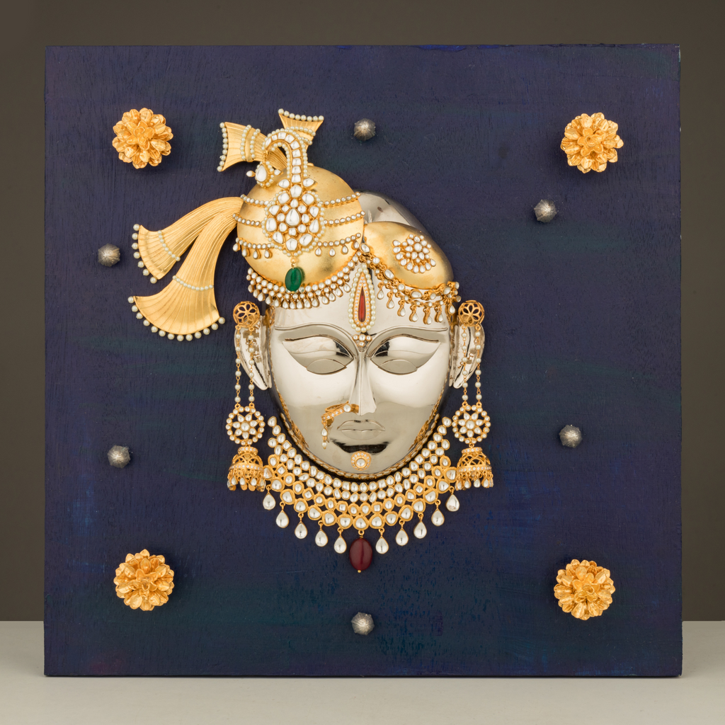 Shrinathji (Krishna of Nathdwara) Mural Art Work - The Child who holds the Mountain