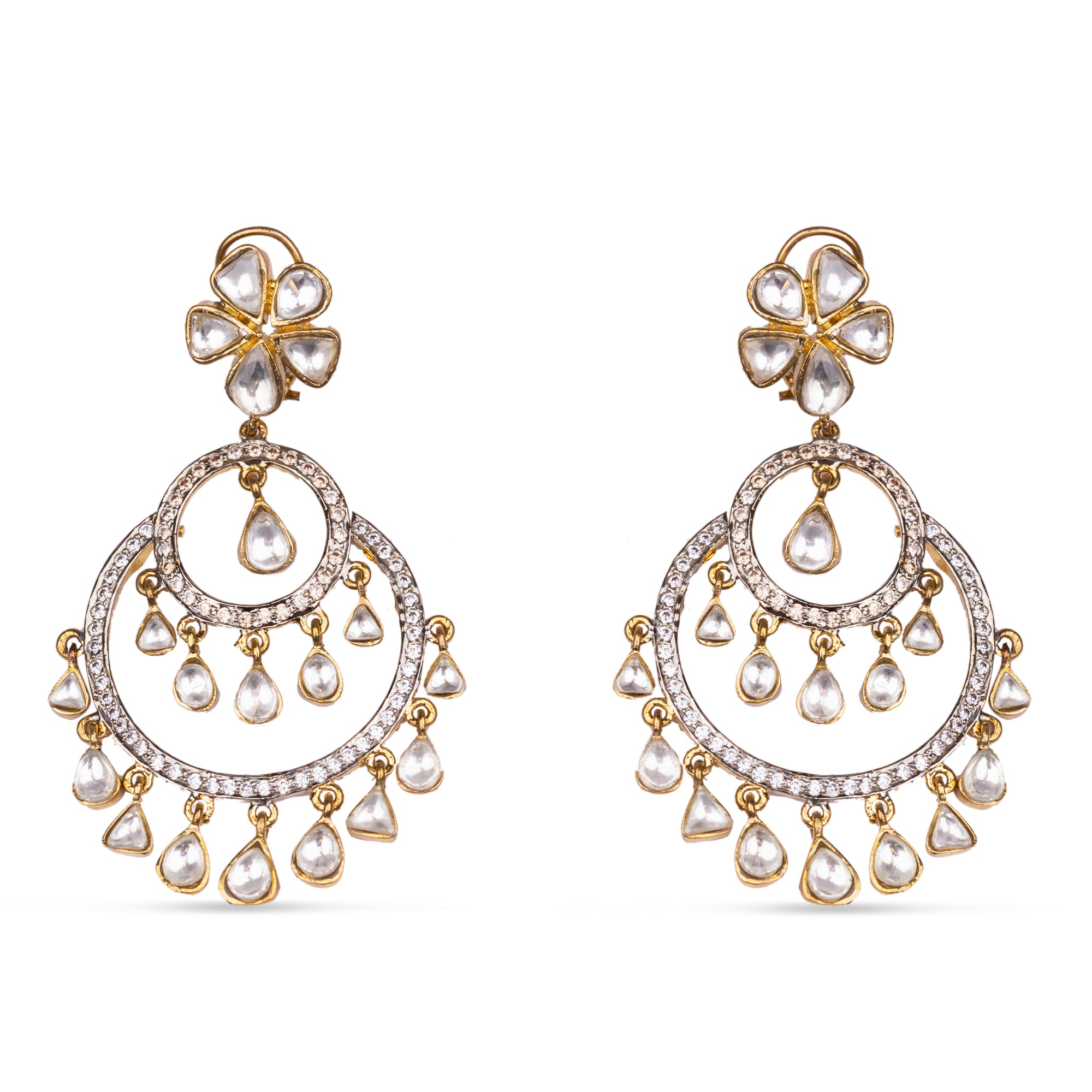 Adara Earrings is displayed on the white background 