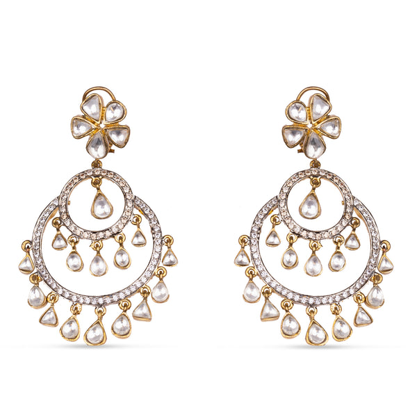 Adara Earrings is displayed on the white background 
