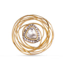Closer view of Rida Earrings from Vasundhara Jewelry