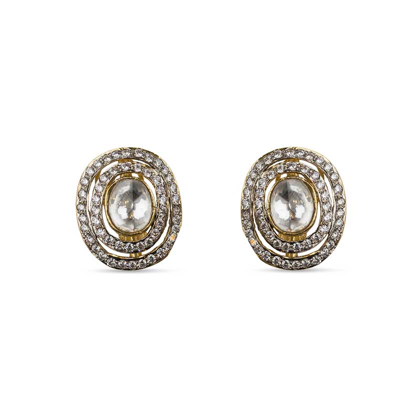 Vasundhara’s Kundan and Diamantes Top Featured on White Background